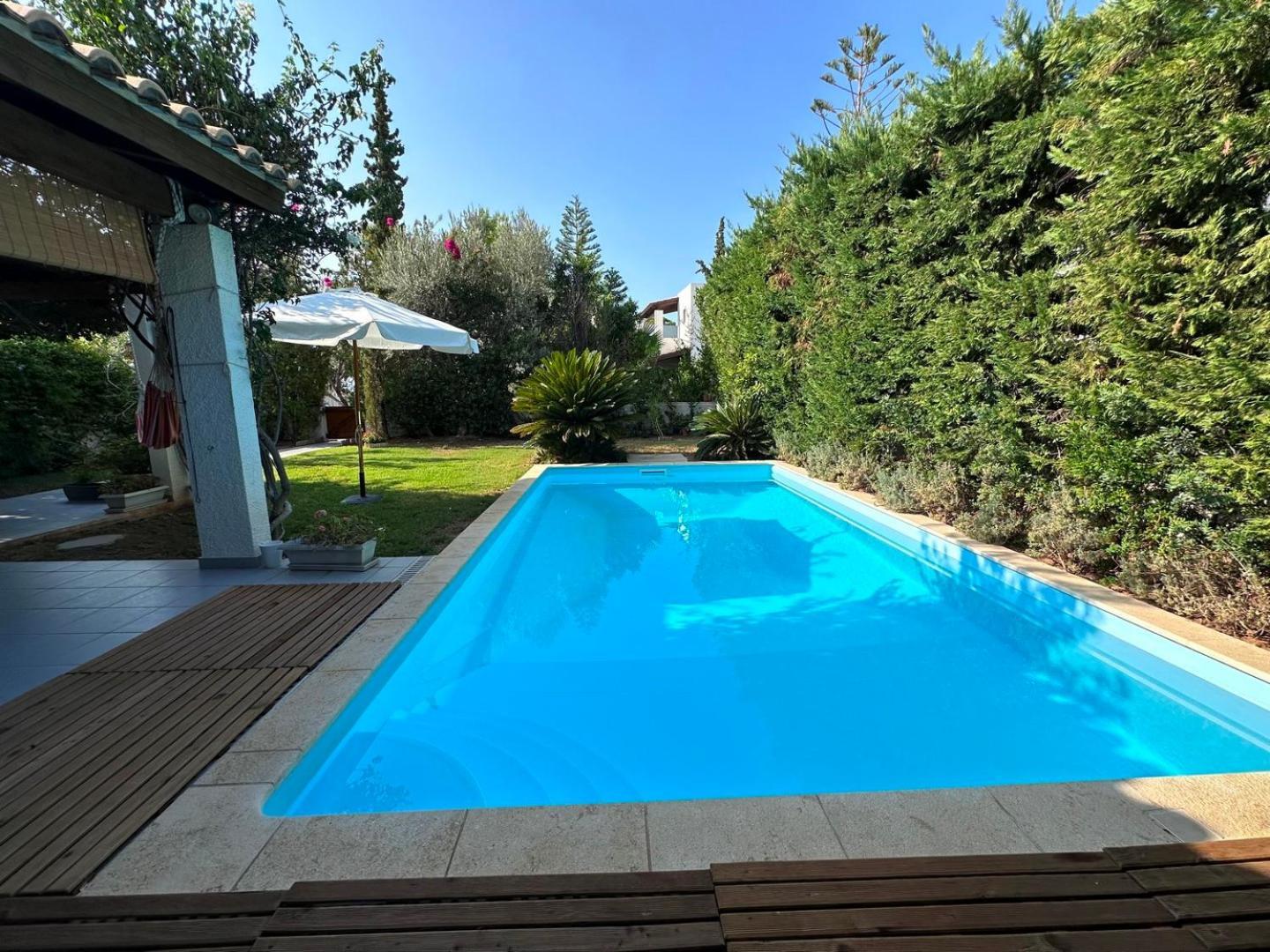 Villa Amy With A Pool In Porto Hydra By Goutos Properties Thermisía Zewnętrze zdjęcie