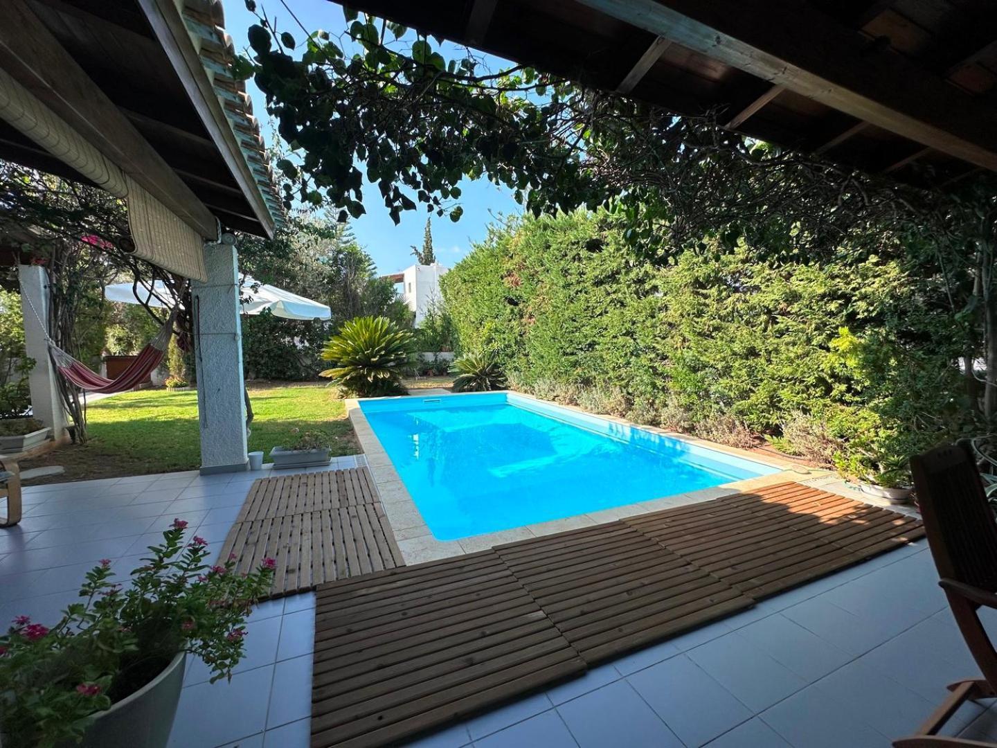 Villa Amy With A Pool In Porto Hydra By Goutos Properties Thermisía Zewnętrze zdjęcie